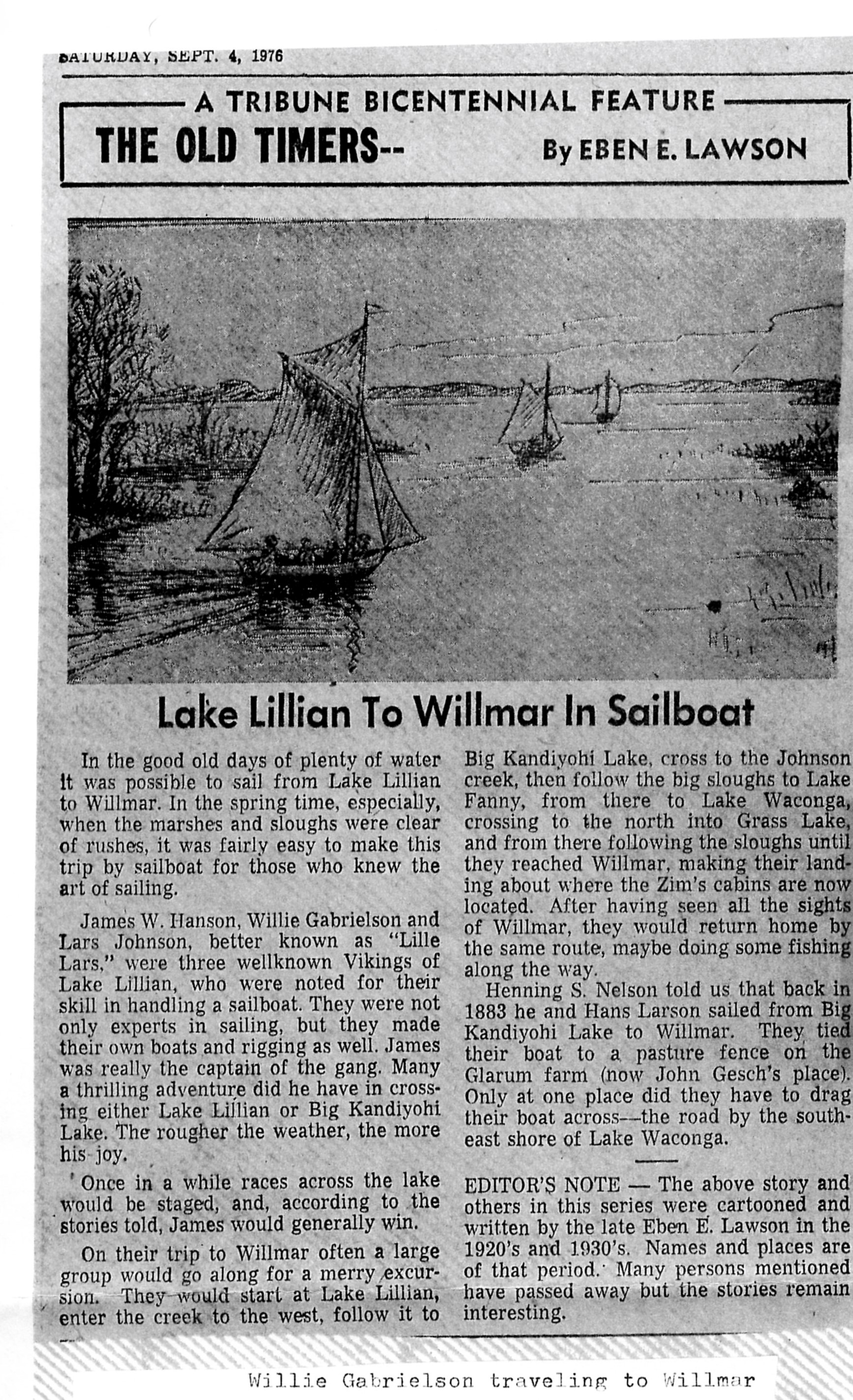 sailboat to Willlmar